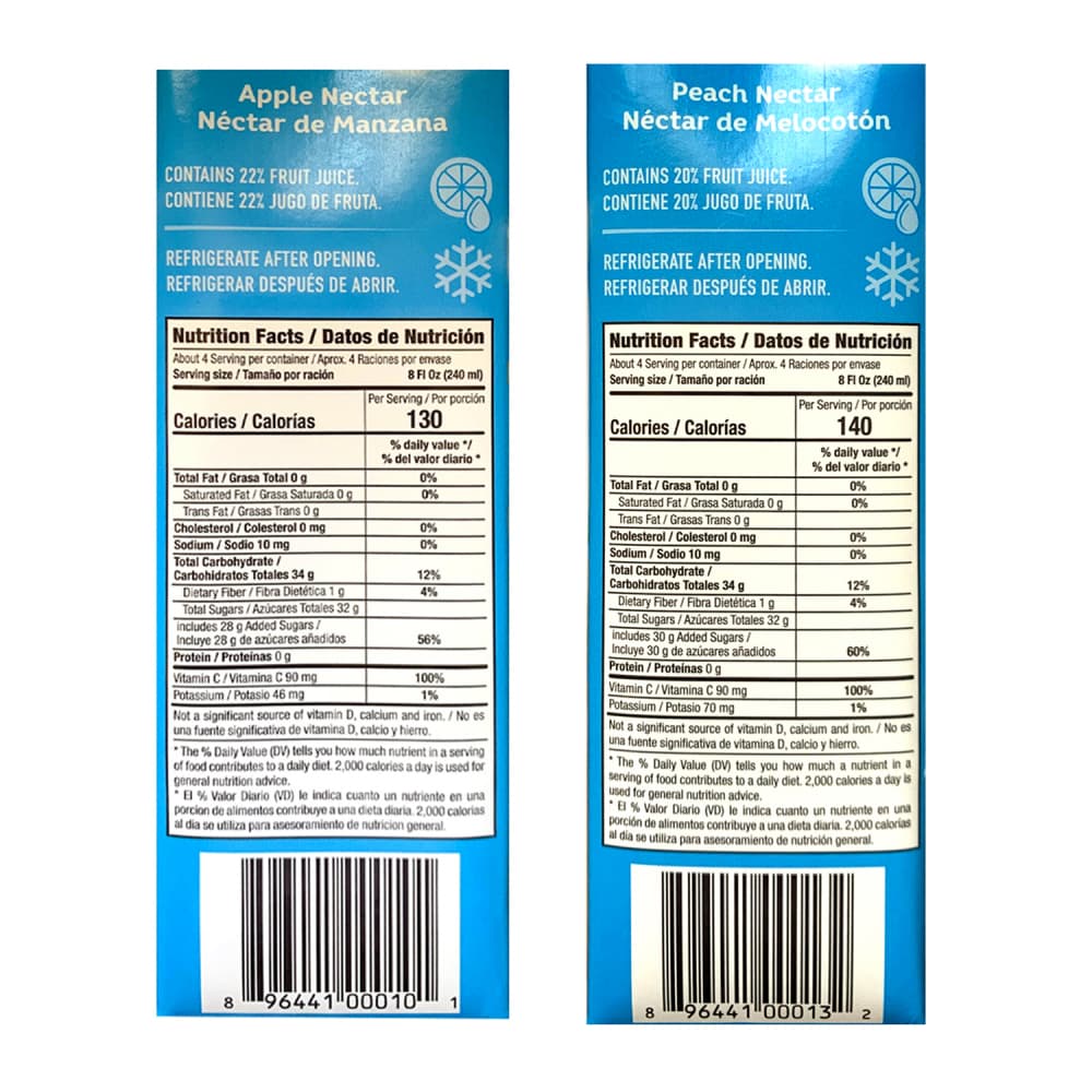 Jugos mixtos sabor a manzana + melocotón Goliath - Miniatura 2