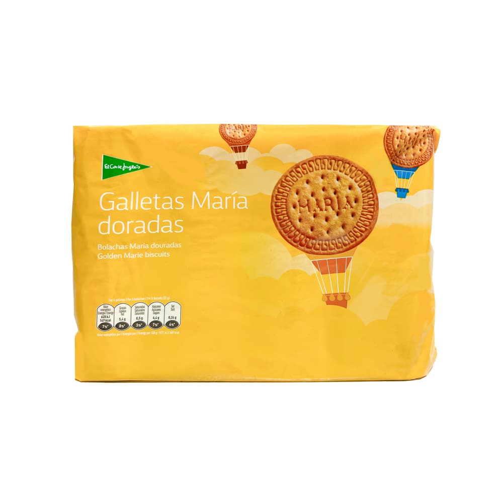 Galletas maría doradas El Corte Inglés (800 g / 1.76 lb) - Imagen 1