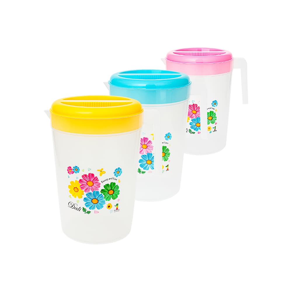 Juego de jarra plástica con tapa y vasos 4.5 L Pride Plastics - Miniatura 2