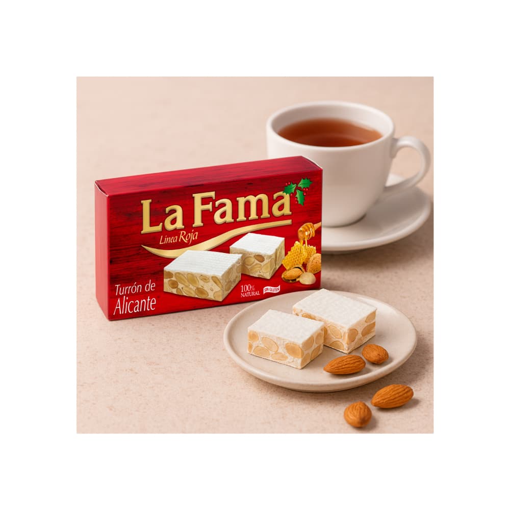 Turrón de Yema tostada La Fama + Turrón de Alicante La Fama + Turrón de Coco La Fama - Miniatura 2