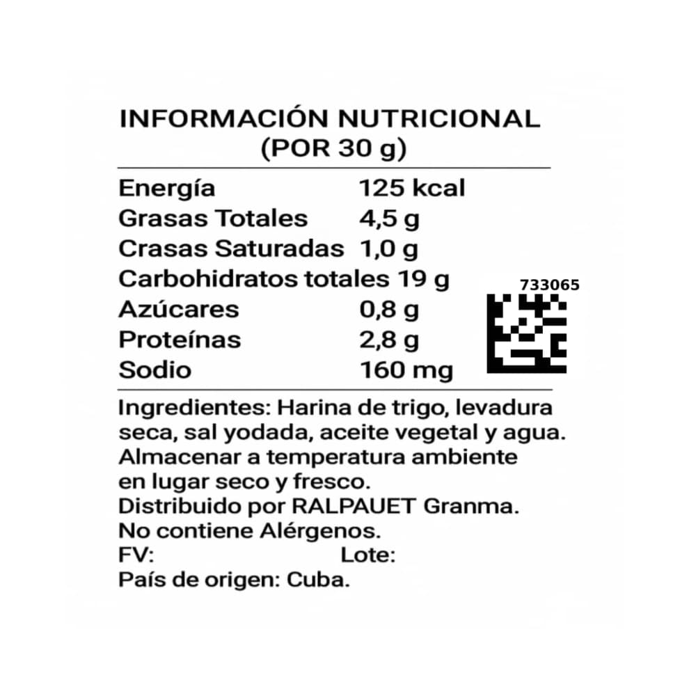 Galletas de sal artesanales Ralpaquet (200 g / 7.05 oz) - Miniatura 2