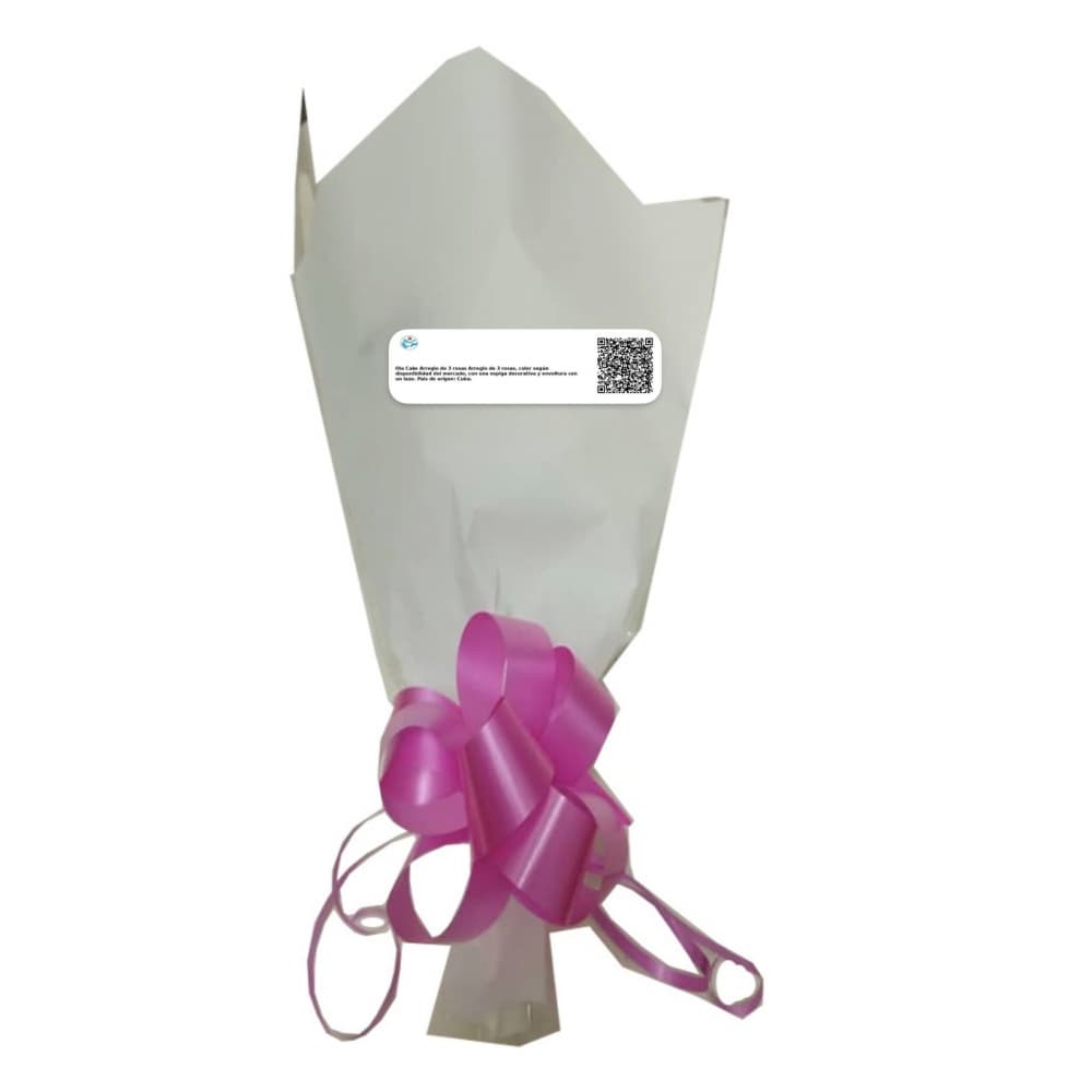 Arreglo de 3 rosas - Miniatura 4