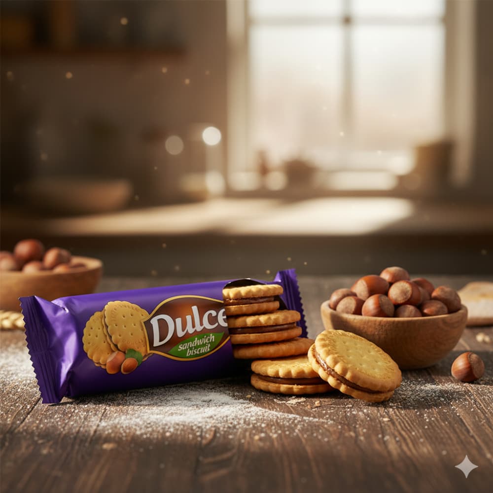 Galleta rellena sabor avellana Dulce (150 g / 5.29 oz) - Miniatura 4