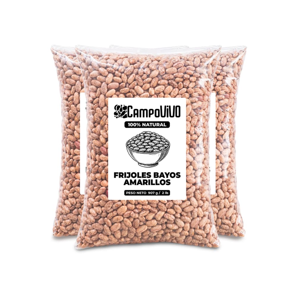 Frijoles bayos amarillos Campo Vivo (3 x 907 g / 2 lb) - Miniatura 1
