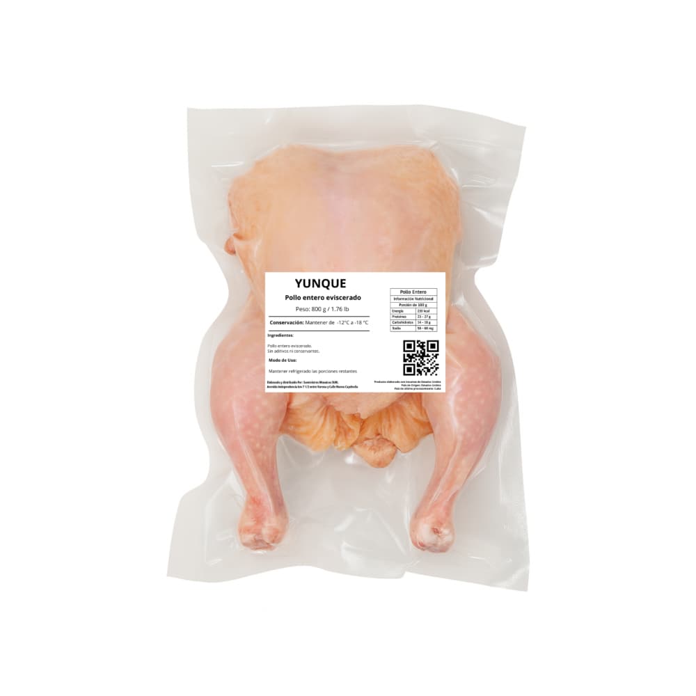Pollo entero eviscerado Yunque (800 g / 1.76 lb) - Miniatura 2