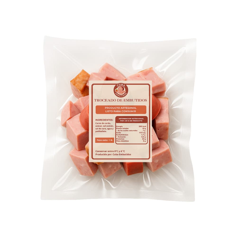 Troceado de embutidos Cuba Embutidos (454 g / 1 lb) - Imagen 1