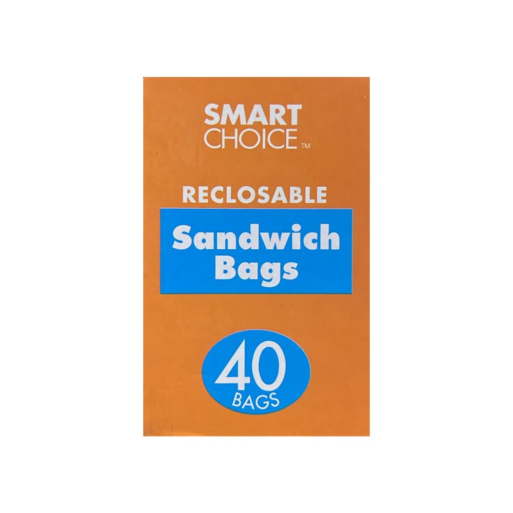 Bolsa plástica para sándwich con cierre dentado Smart Choice (40 U) - Miniatura 3