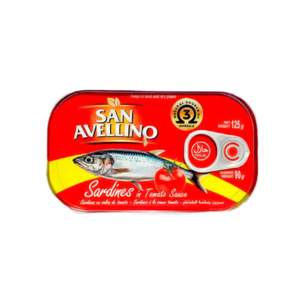 Sardinas en salsa de tomate San Avellino (2 x 125 g / 4.41 oz) - Miniatura 3