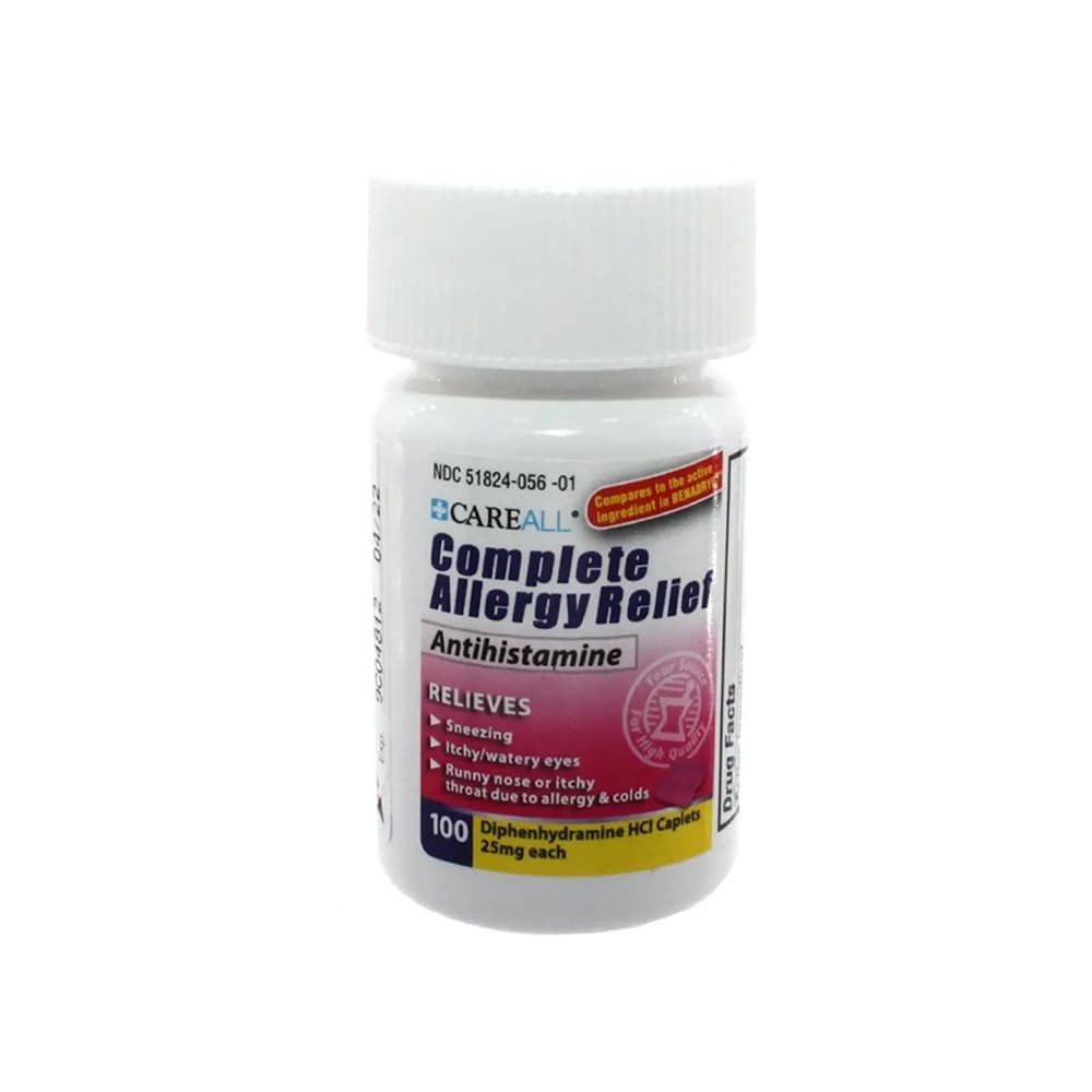 Difenhidramina 25 mg CareAll (100 tabletas) - Miniatura 3