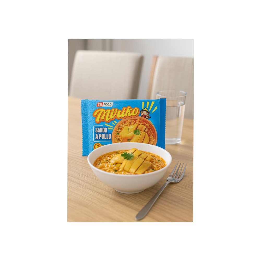 Sopa instantánea de fideos sabor a pollo Miriko (65 g / 2.29 oz) - Miniatura 4