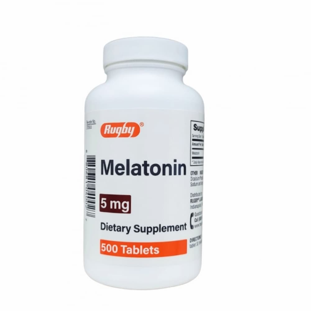 Melatonina 5 mg Rugby (500 tabletas) - Imagen 1