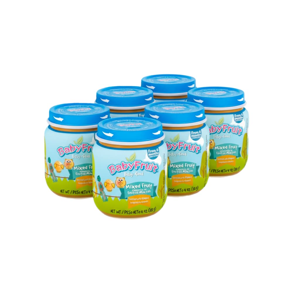 Compota de frutas mixtos Baby Fruit (6 x 113 g / 4 oz) - Imagen 1