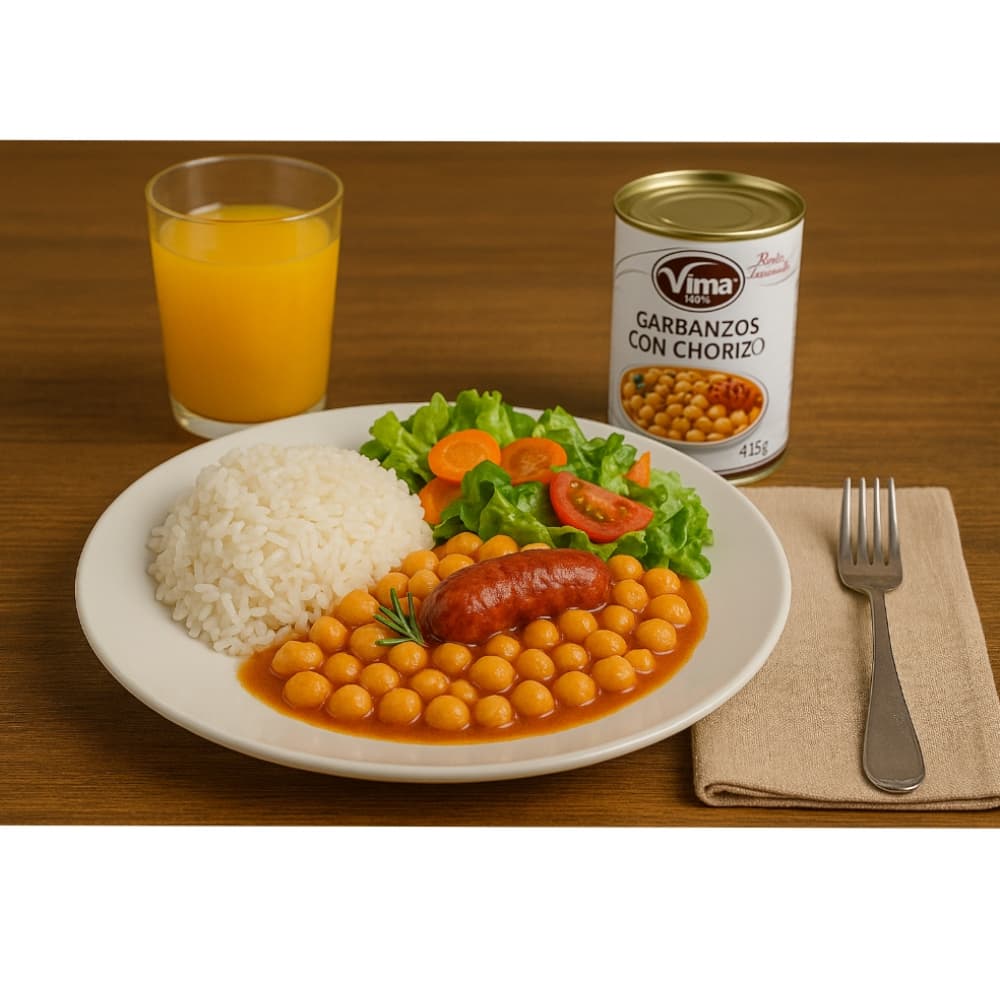 Garbanzos con chorizo Vima Foods (415 g / 14.64 oz) - Miniatura 2