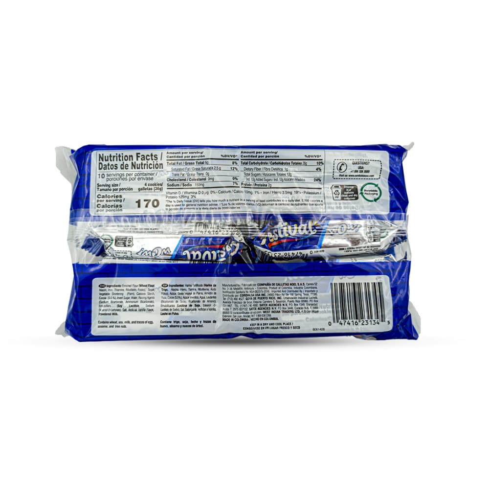 Galletas de chocolate rellenas con crema sabor a vainilla Wow Festival (360 g / 12.70 oz) - Miniatura 2