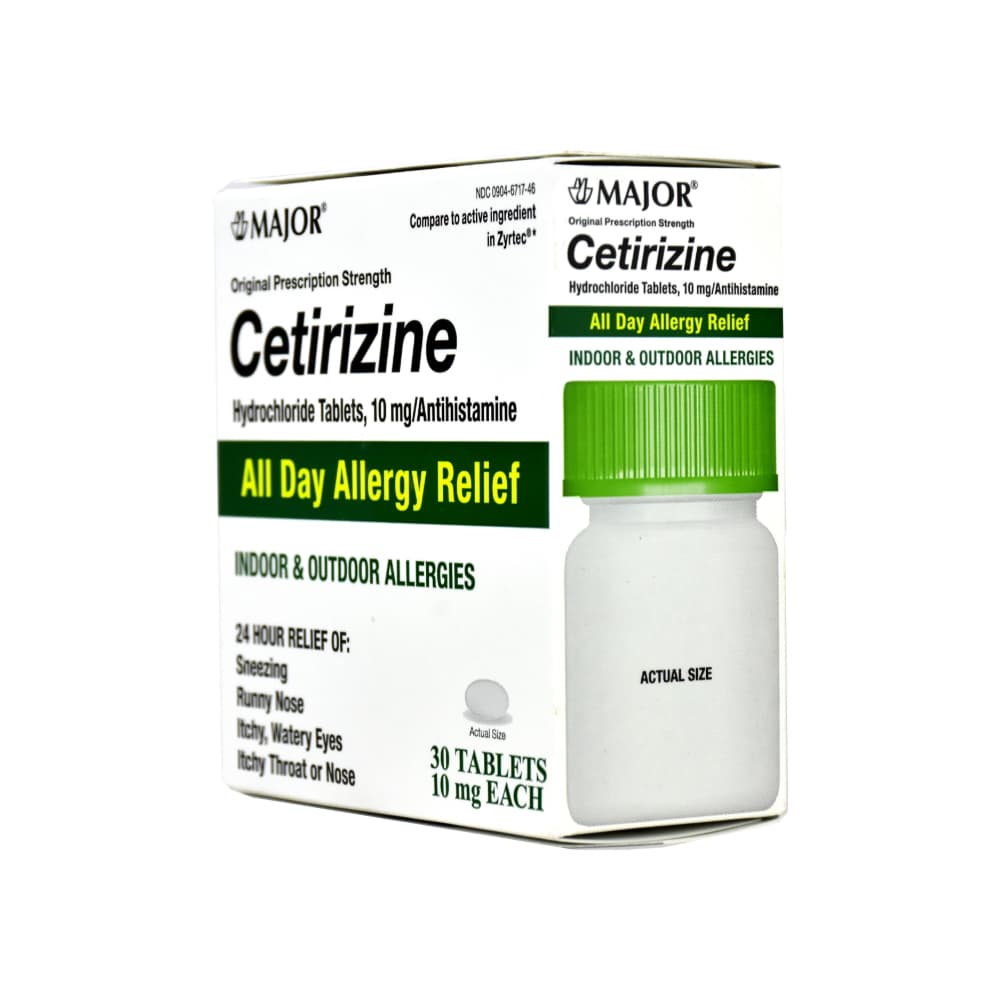 Clorhidrato de cetirizina 10 mg Major (30 tabletas) - Miniatura 2