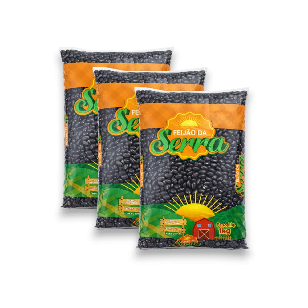 Frijoles negros Serra (3 x 1 kg / 2.2 lb) - Miniatura 1