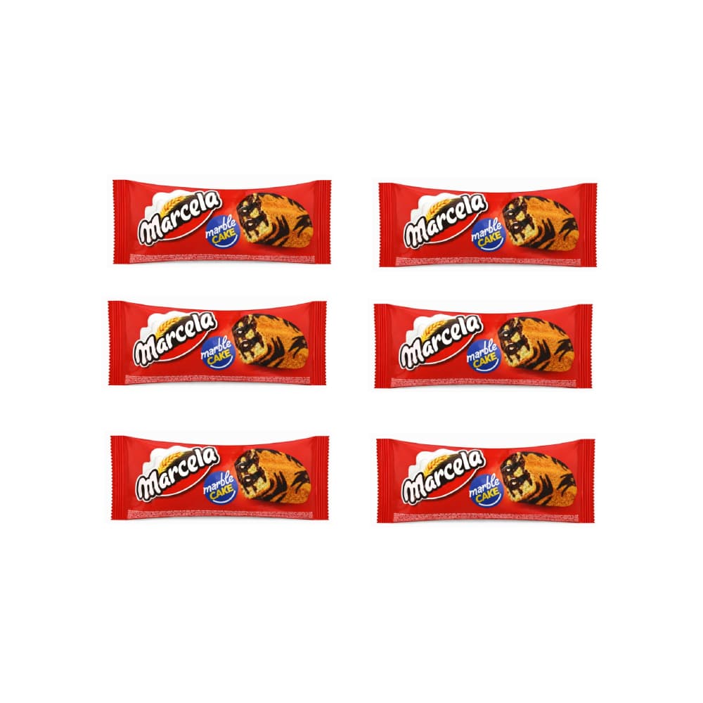 Pastel de mármol relleno de salsa de cacao Marcela (6 x 40 g / 1.41 oz) - Miniatura 1