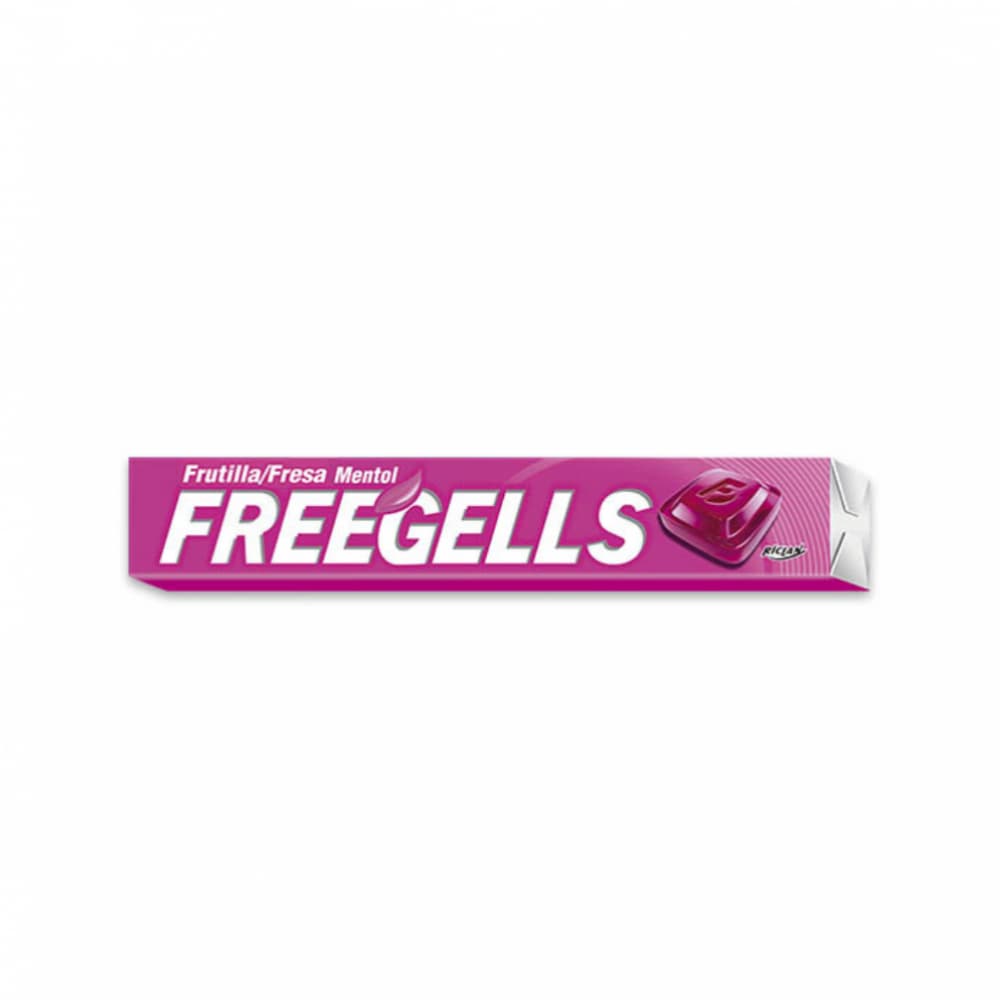 Caramelo duro sabor a fresa y mentol Freegells (27.9 g) - Miniatura 3