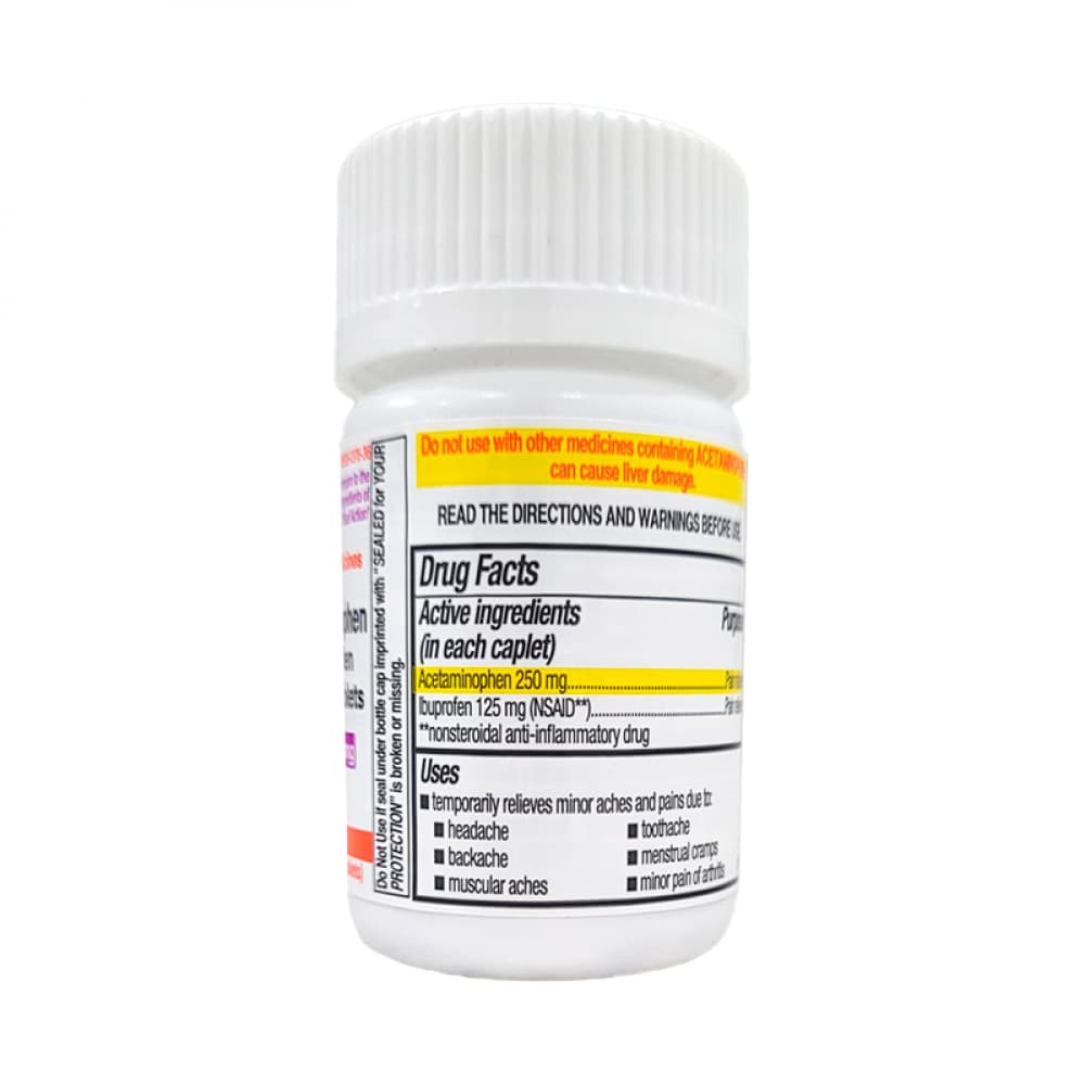Acetaminofen 250 mg + Ibuprofeno 125 mg Rugby (36 cápsulas) - Miniatura 4