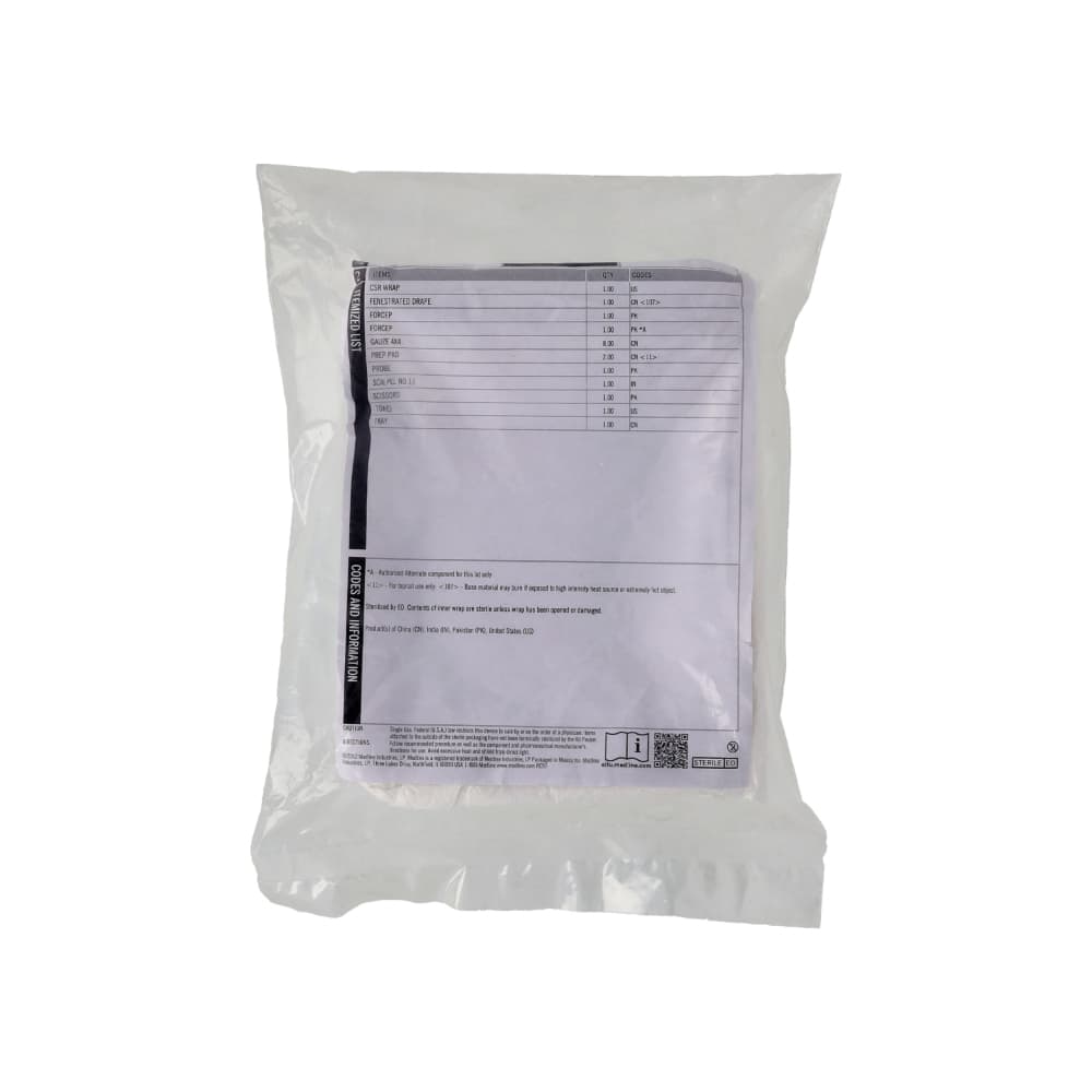Bandeja esterilizada para incisión y drenaje Medline - Miniatura 3