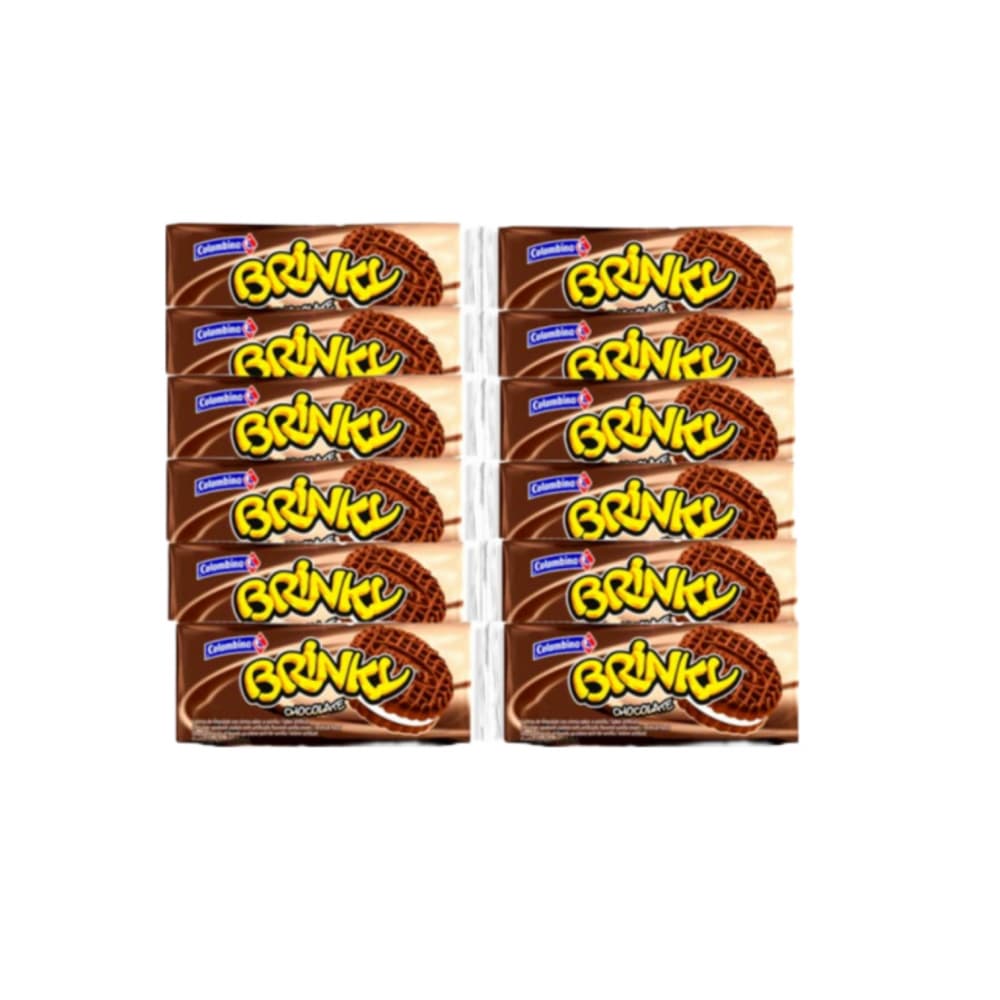 Galletas de chocolate con crema sabor a vainilla Brinky Colombina (300 g / 10.5 oz) - Miniatura 4