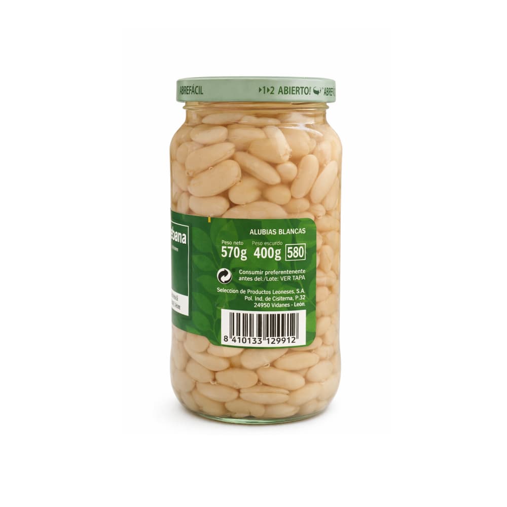 Alubias blancas cocidas La Asturiana (570 g / 1.25 lb) - Miniatura 2