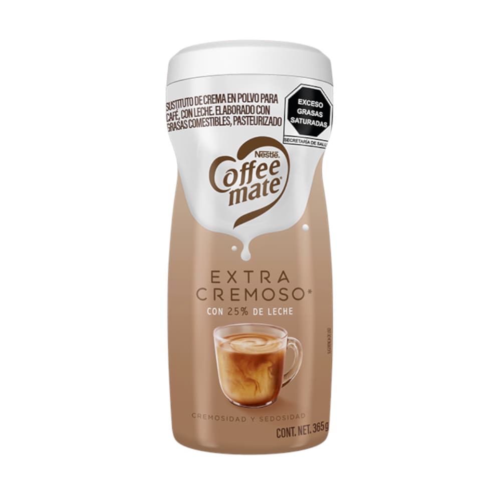 Sustituto de crema para café extra cremoso con 25% de leche Coffee Mate Nestlé (365 g / 12.87 oz) - Miniatura 4