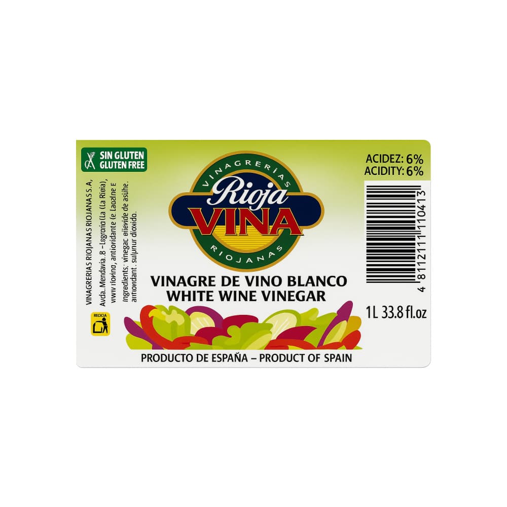 Vinagre de vino blanco Riojavina (1 L) - Miniatura 2