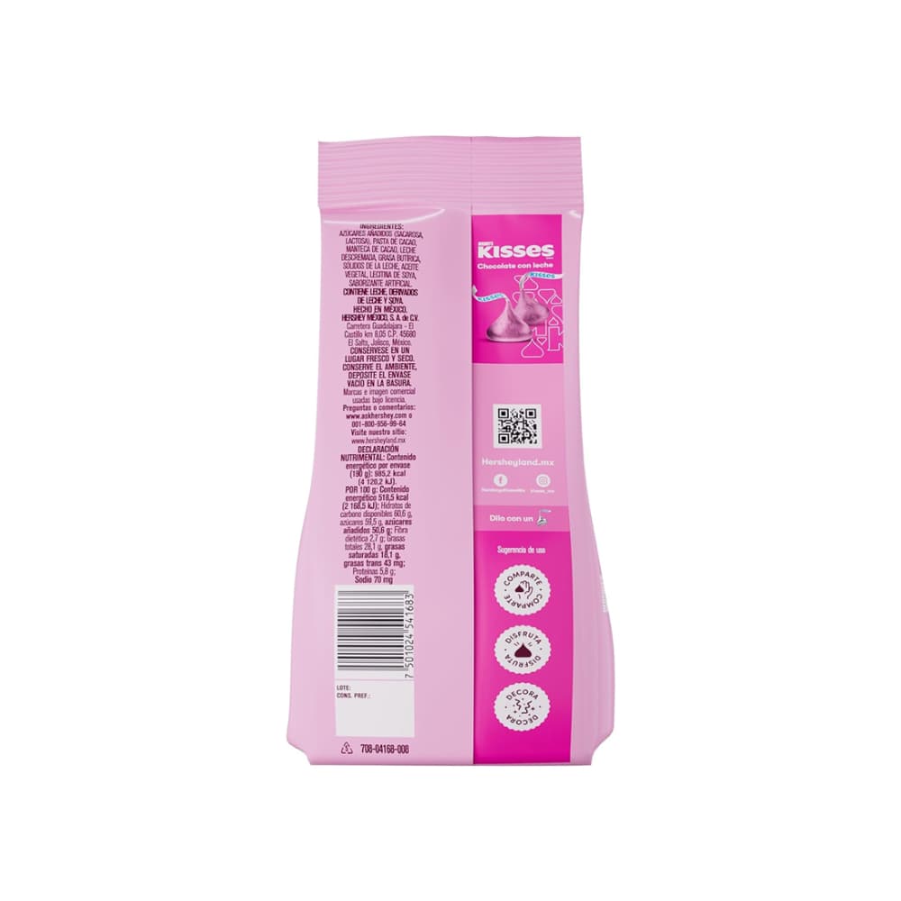 Chocolate con leche fiesta rosa Hershey's Kisses (190 g / 6.7 oz) - Miniatura 6