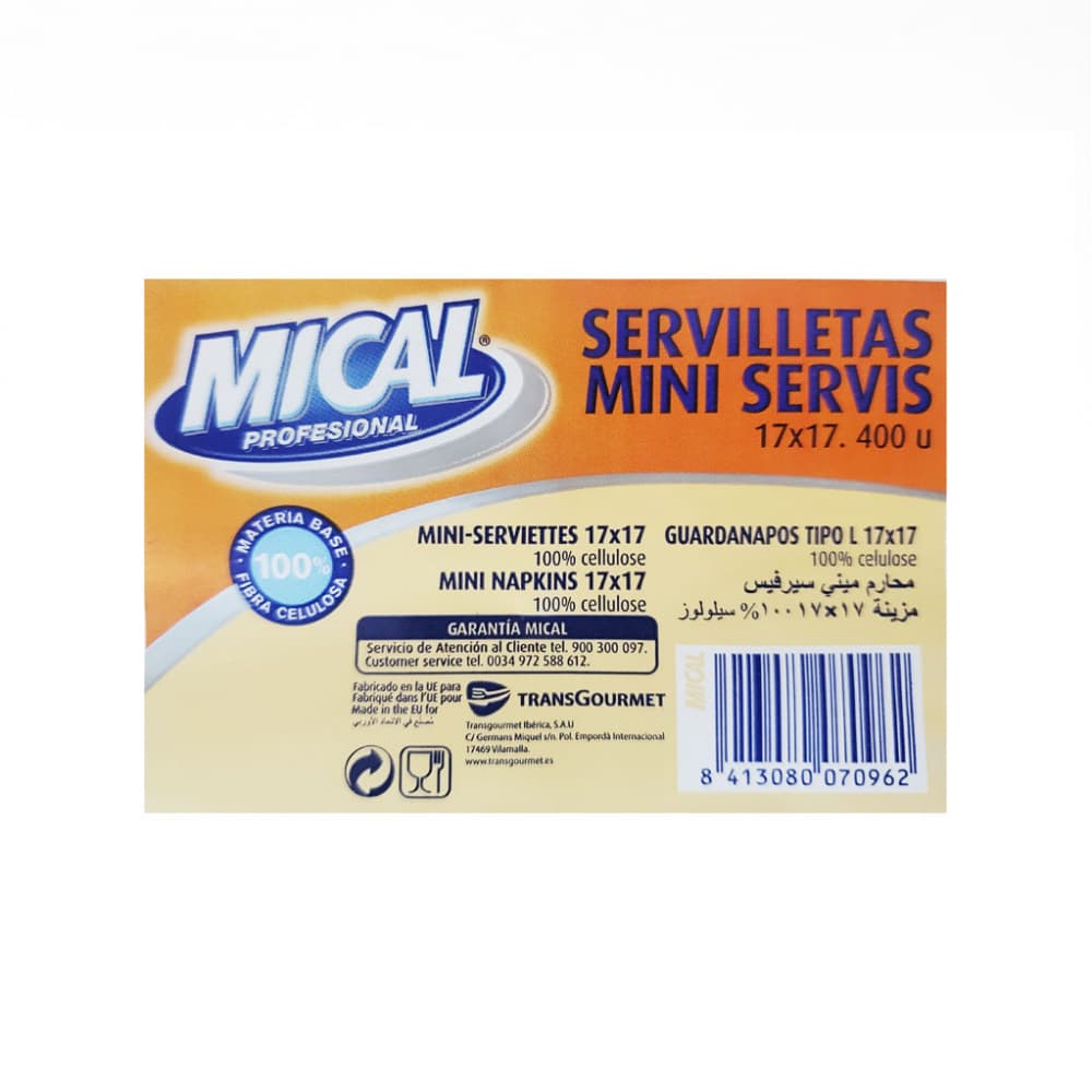 Mini servilletas Mical (400 U) - Miniatura 3