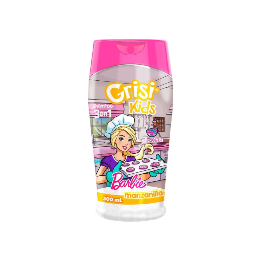 Champú infantil 3 en 1 Barbie Repostera Grisi Kids (300 ml) - Miniatura 3