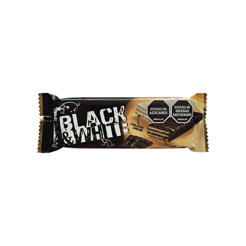 Sorbetos relleno de crema de cacao con cobertura de chocolate y relleno de crema de capuchino con cobertura de chocolate blanco Black & White (50 g / 1.76 oz) - Imagen 1