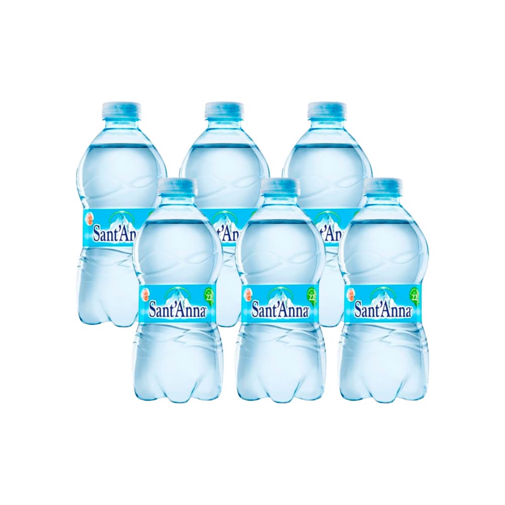 Agua mineral natural Sant'Anna (6 x 350 ml) - Imagen 1