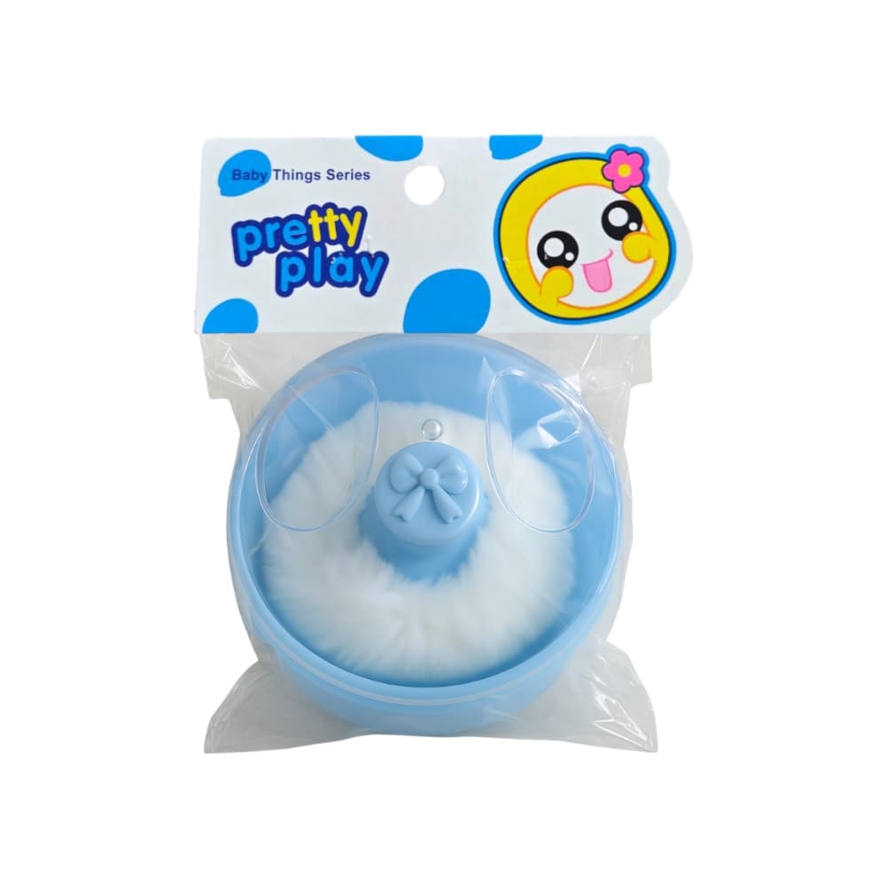 Envase color azul para talco para bebé Pretty Play - Miniatura 4