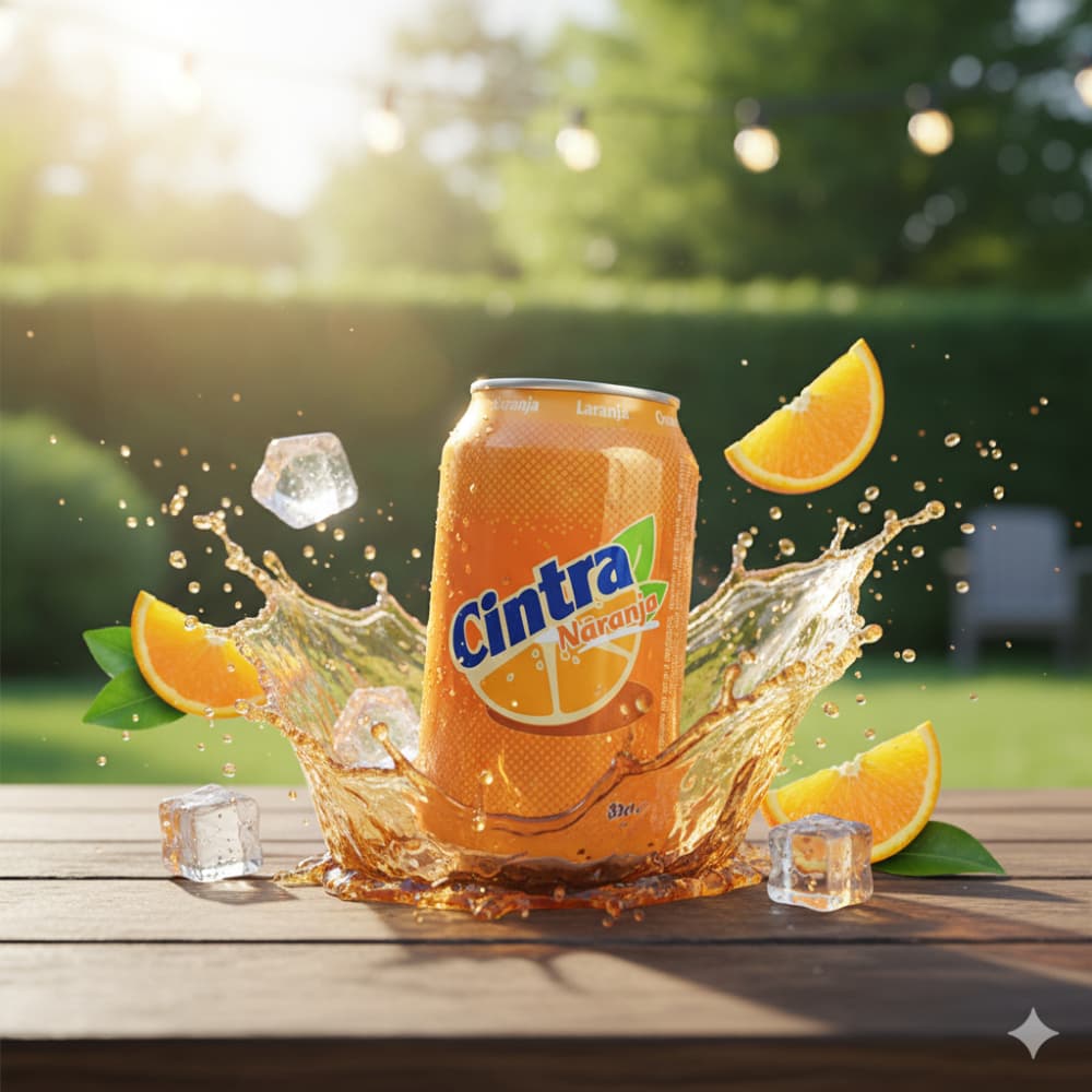 Refresco gaseado de naranja Cintra (6 x 330 ml) - Miniatura 4