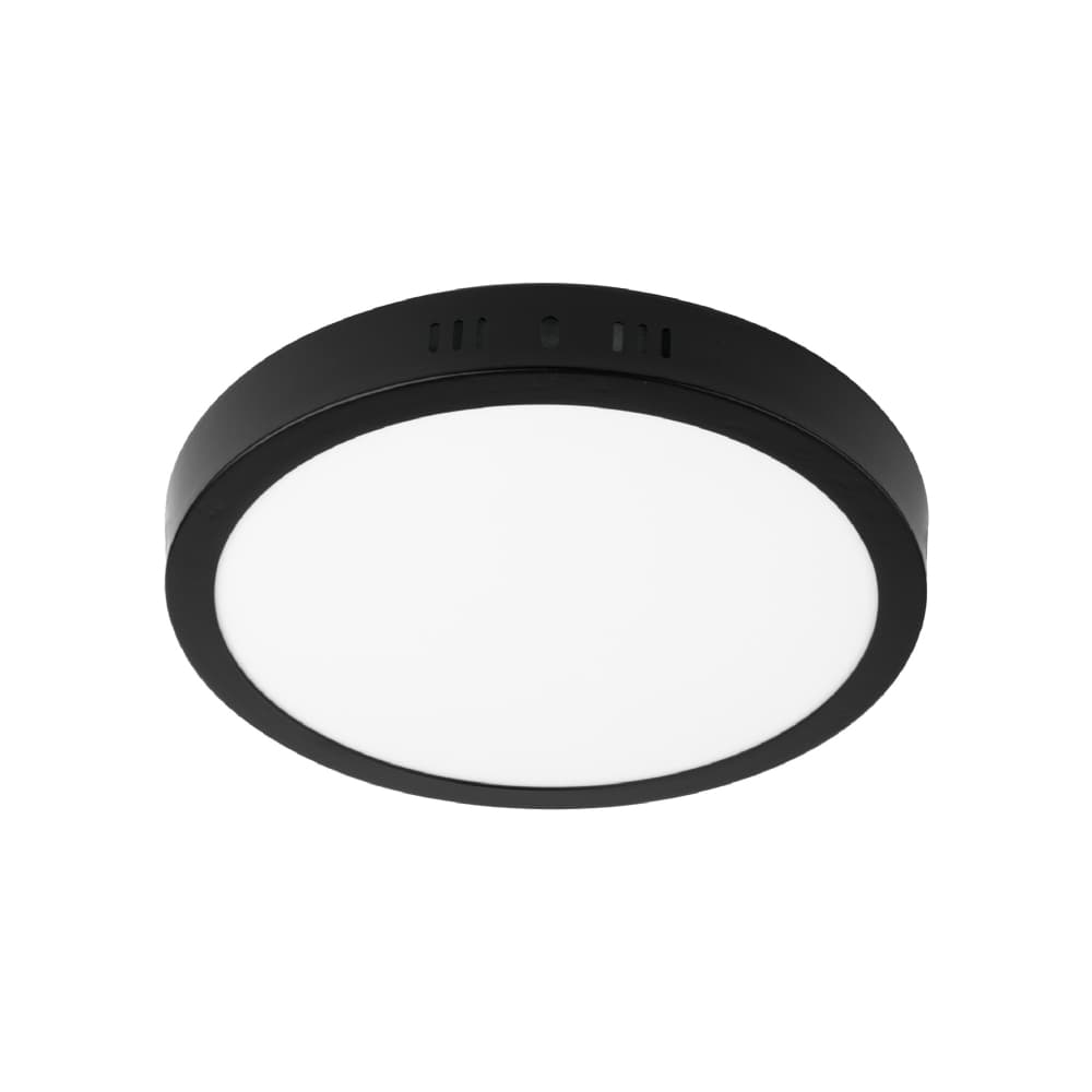 Luminaria de techo LED redonda negra 18 W Volteck PLA-227L - Miniatura 1