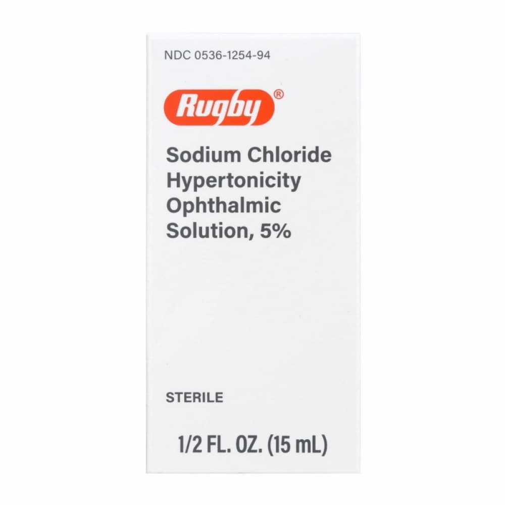 Solución oftálmica hipertónica de cloruro de sodio al 5 % Rugby (15 ml / 0.5 fl oz) - Miniatura 3