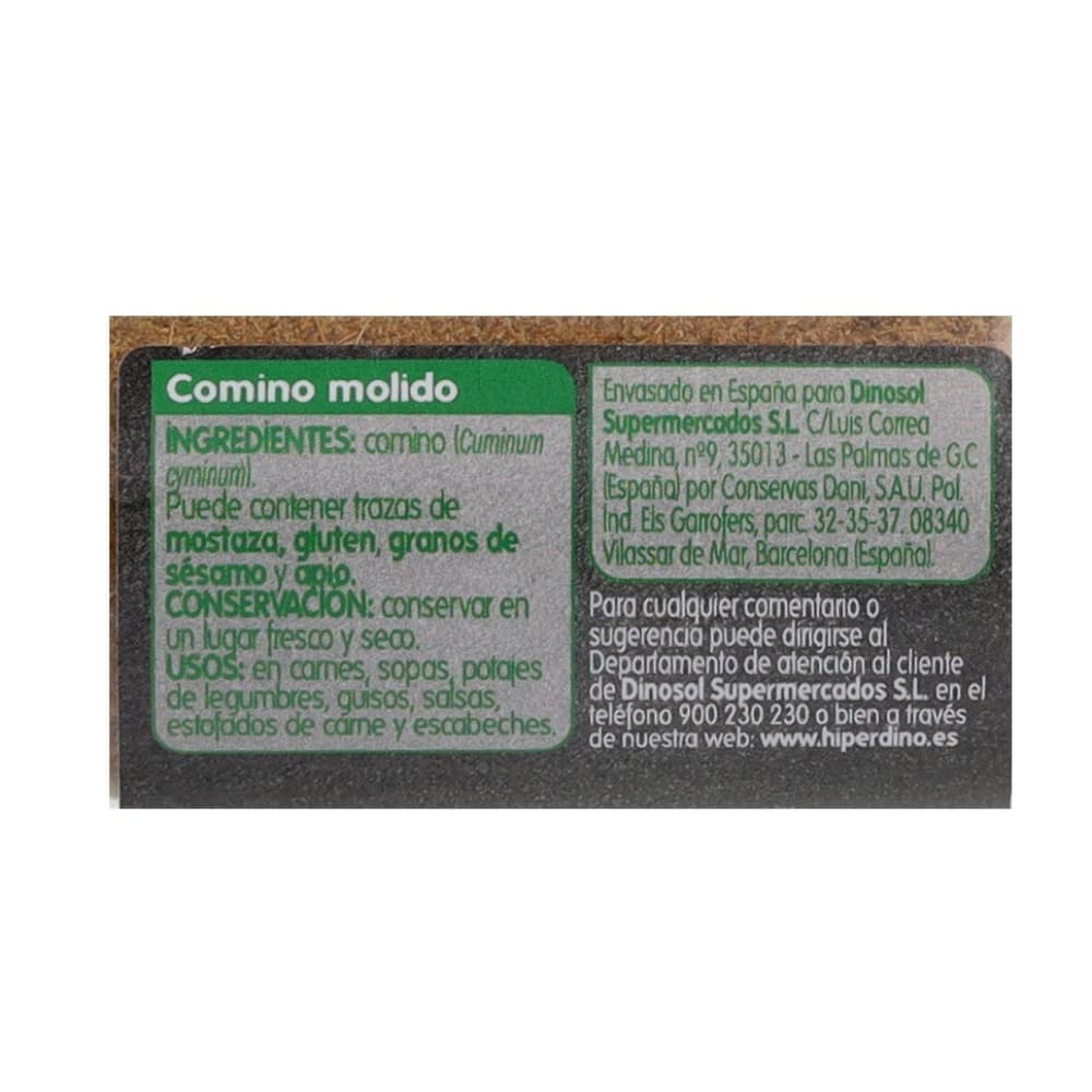 Comino molido HiperDino (36 g / 1.27 oz) - Miniatura 3