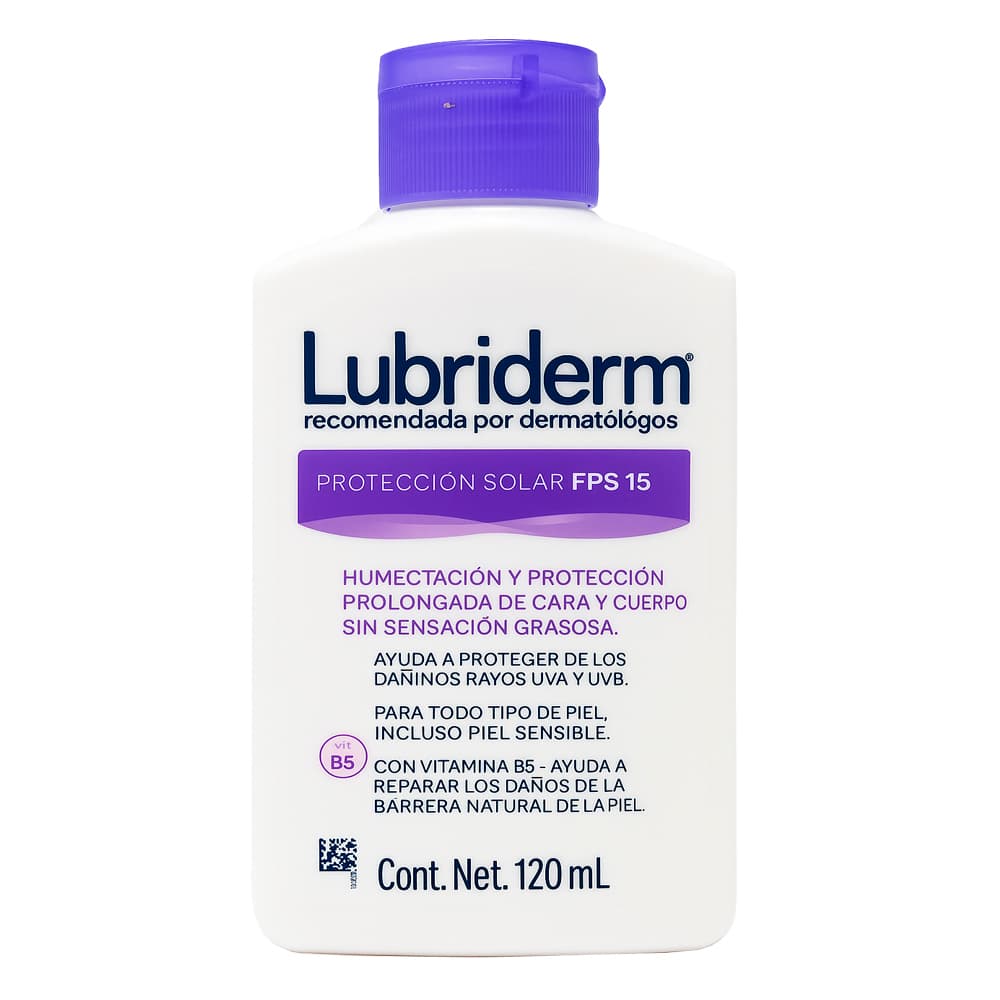 Crema humectante cara y cuerpo con FPS-15 Lubriderm (120 ml) - Miniatura 5