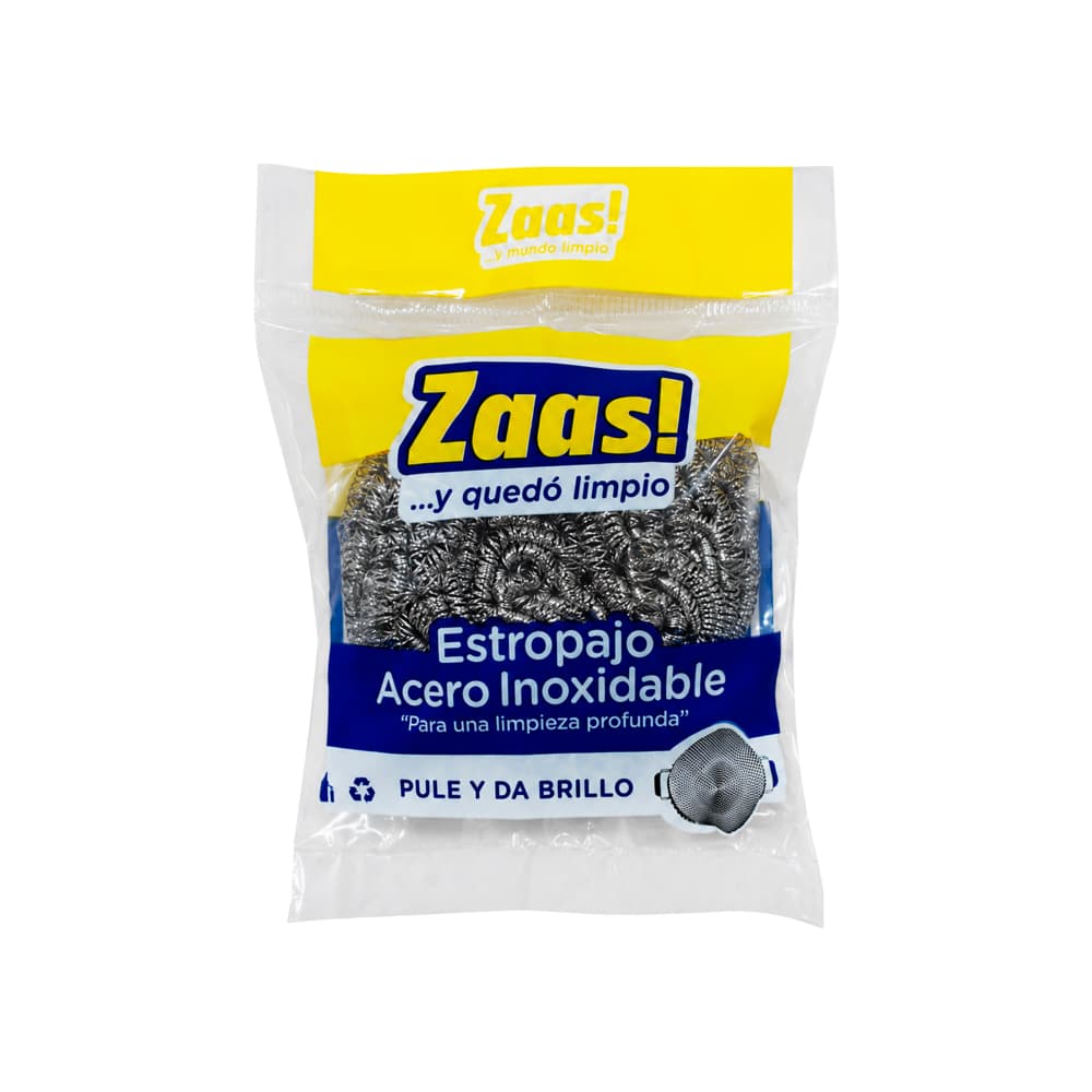 Estropajo de acero inoxidable Zaas! (1 U) - Miniatura 1