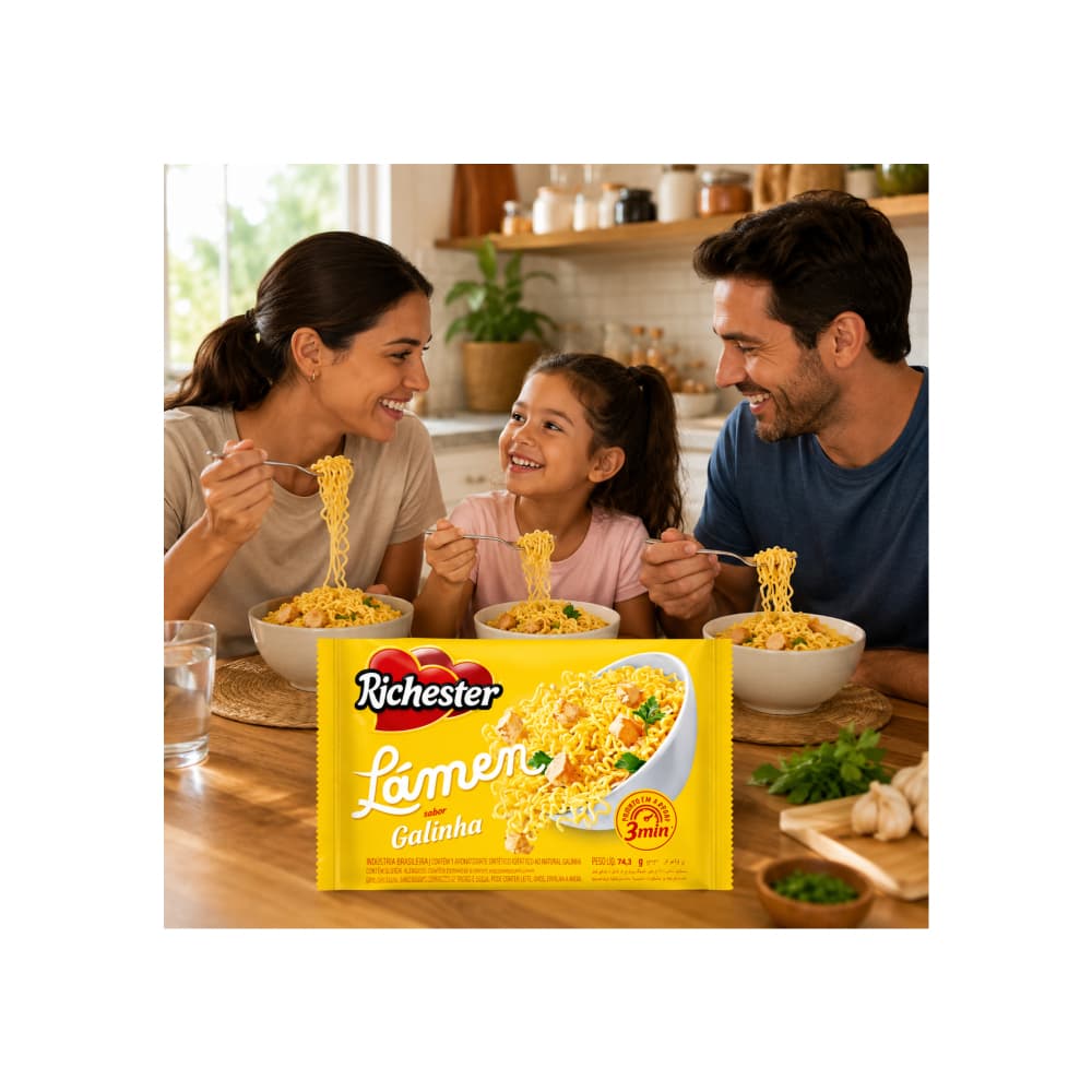 Sopa instantánea sabor a pollo Richester (6 x 74.3 g / 2.62 oz) - Miniatura 4