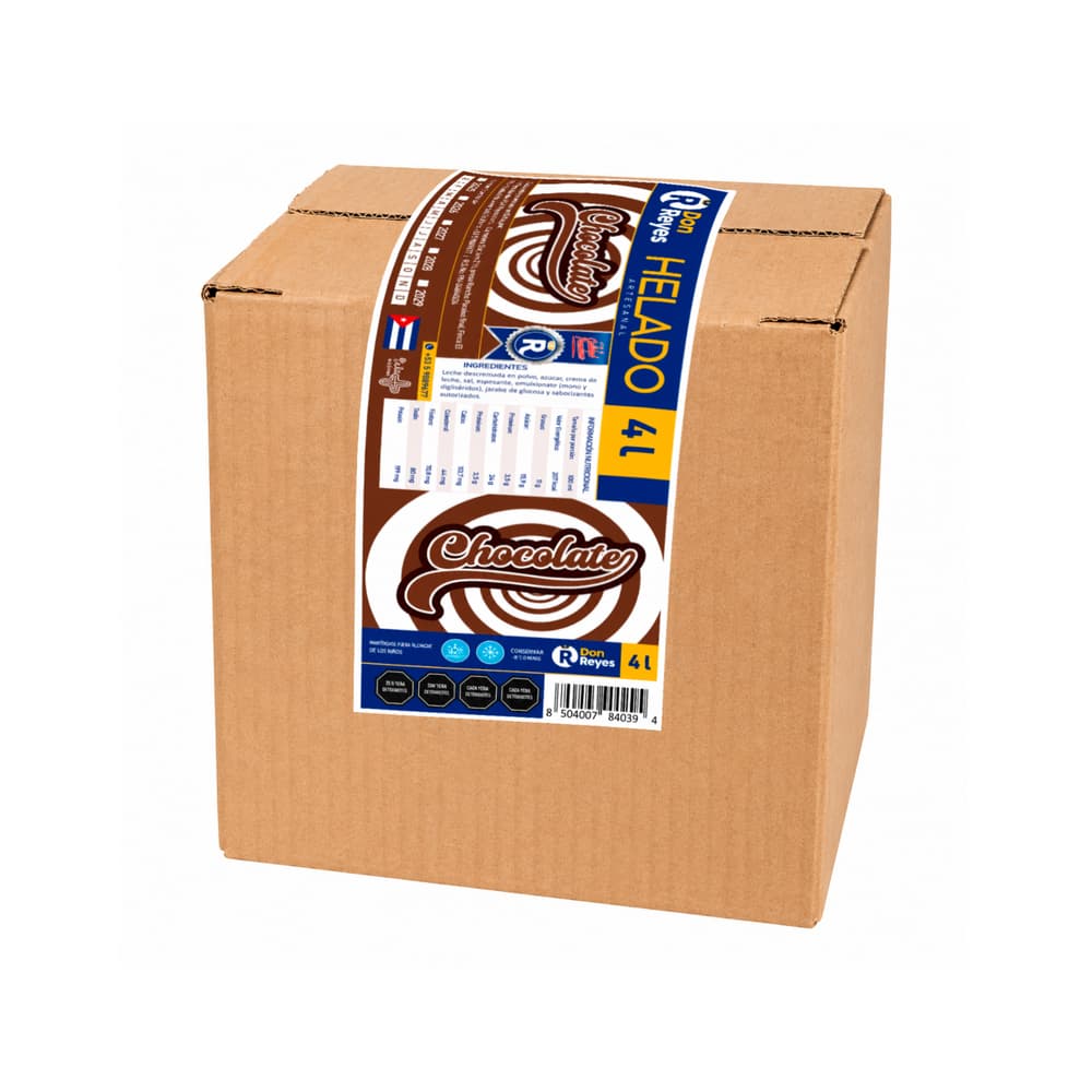 Helado artesanal sabor chocolate Don Reyes (4 L) - Miniatura 1