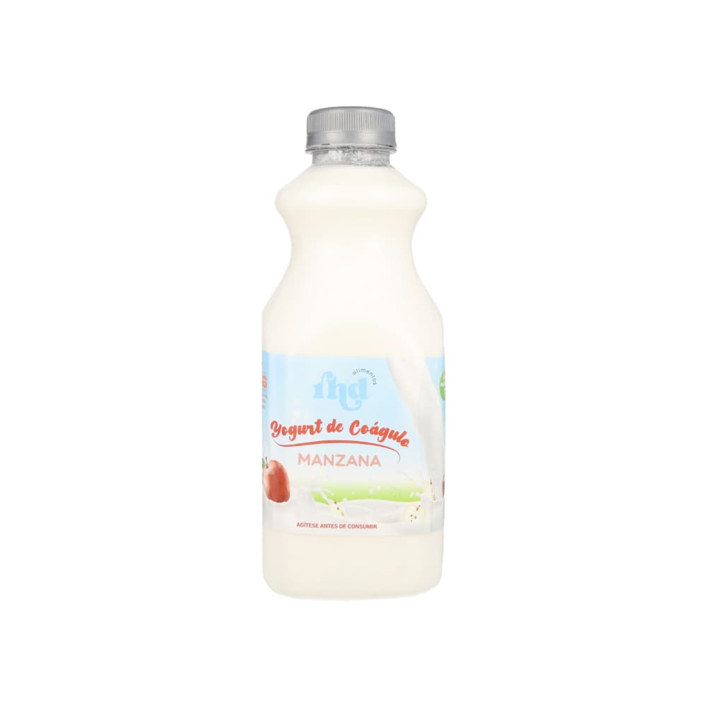 Yogurt probiótico de coágulo sabor manzana RHD (1 L) - Imagen 1