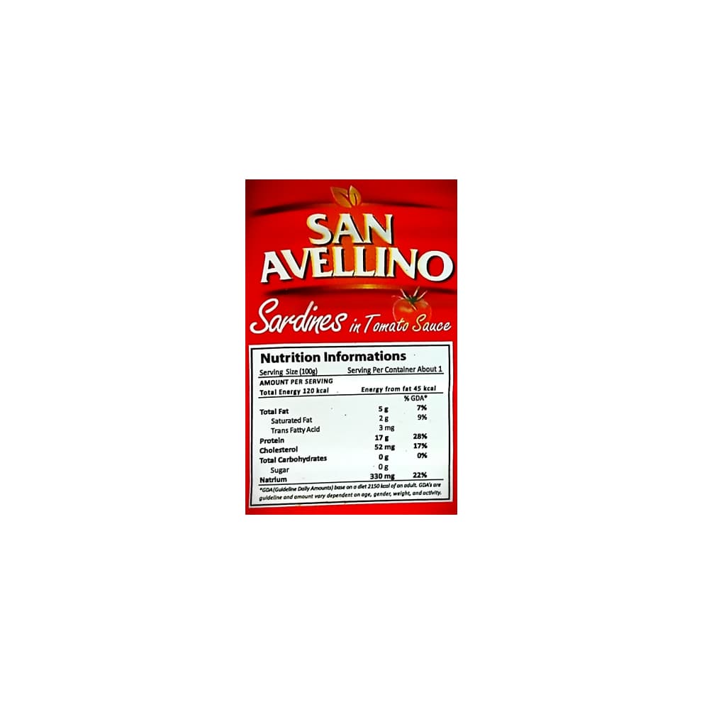 Sardinas en salsa de tomate San Avellino (125 g / 4.40 oz) - Miniatura 3