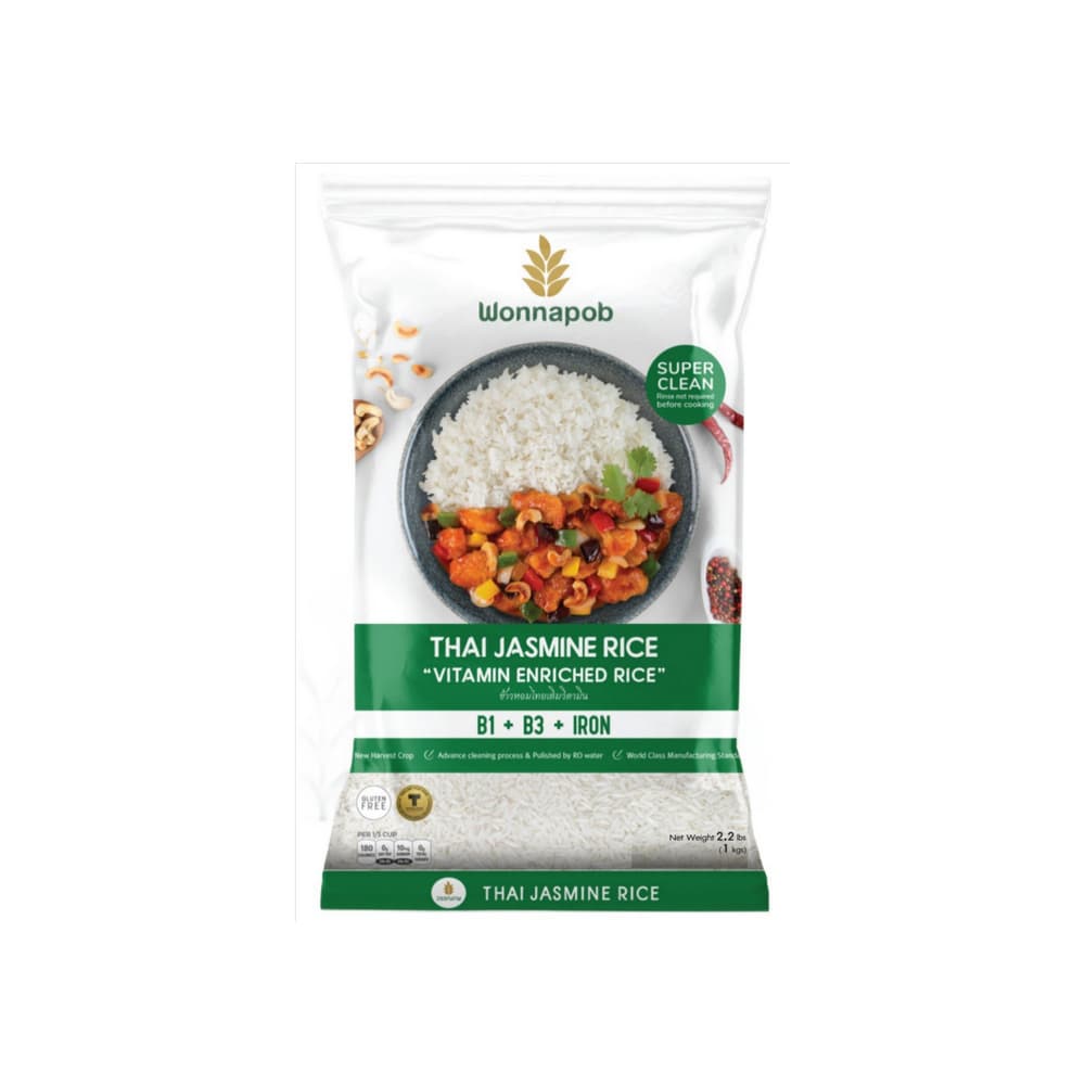 Arroz tailandés jazmín Wonnapob (1 kg / 2.2 lb) - Miniatura 1