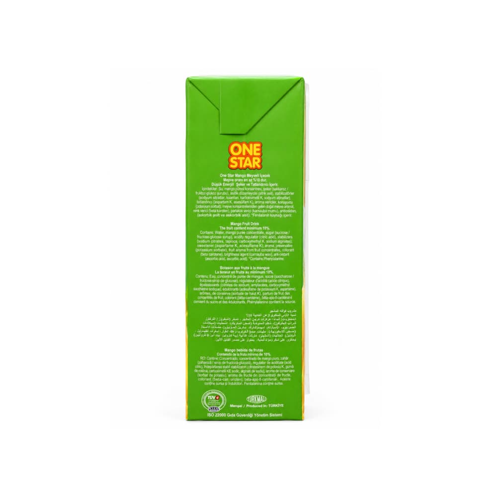Caja de jugo de frutas sabor mango One Star (27 x 200 ml) - Miniatura 3