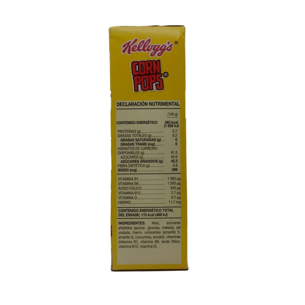 Cereal maíz inflado y endulzado adicionado con vitaminas y hierro Kellogg´s (30 g / 1.05 oz) - Miniatura 4