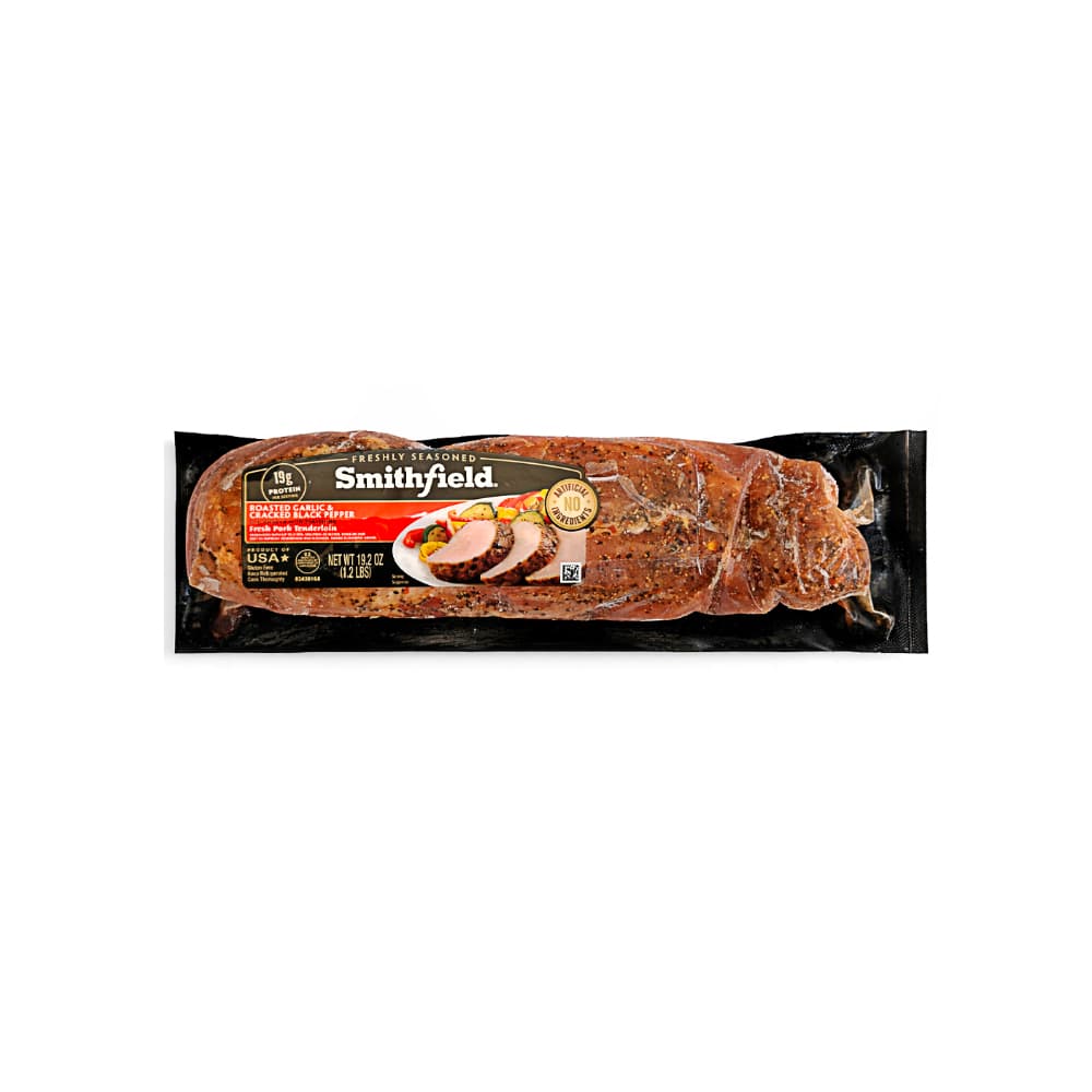 Lomo de cerdo sazonado con ajo asado y pimienta negra Smithfield (544 g / 1.2 lb) - Miniatura 1