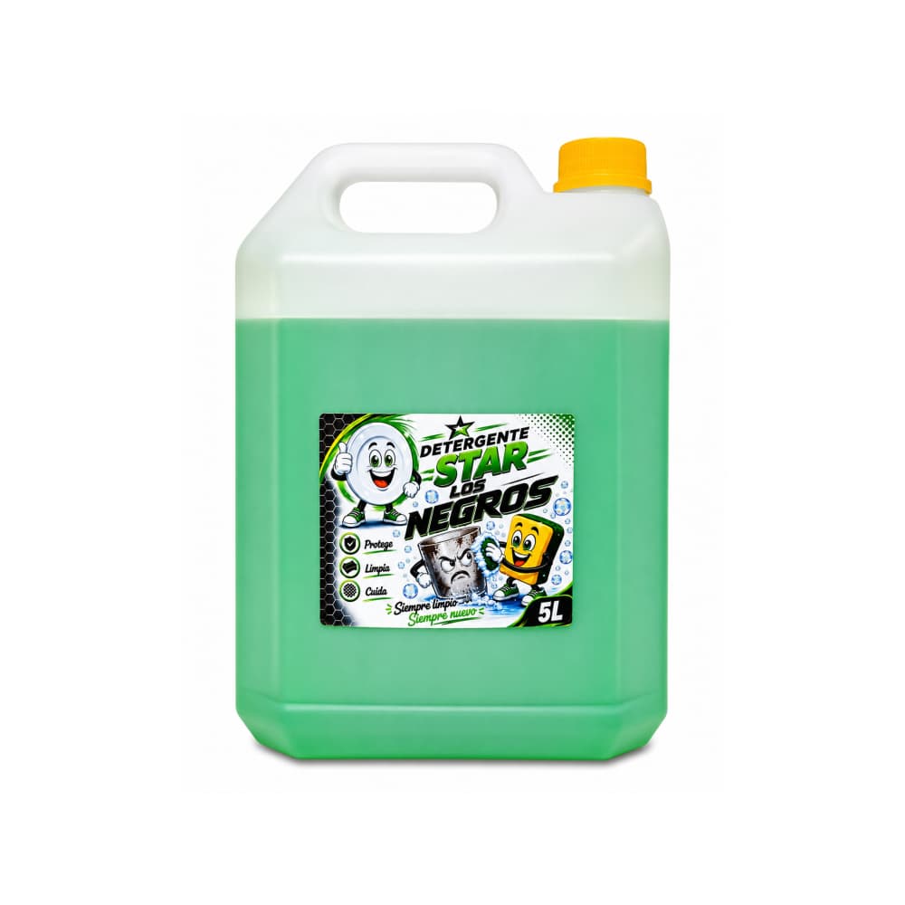 Detergente líquido lavavajillas Star Los Negros (5 L) - Miniatura 1
