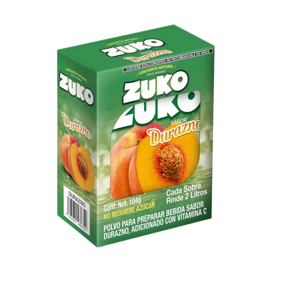 Refresco instantáneo sabor durazno Zuko (104 g / 3.67 oz) - Miniatura 4